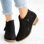 Natalie Bottes Femme en Cuir – Bottes Élégantes avec Soutien de Voûte et Confort Durable
