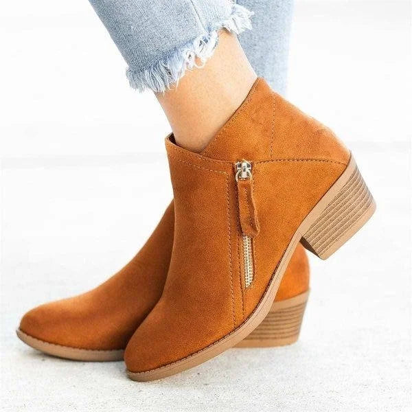 Natalie Women's Leather Boots – Stylish Boots with Arch Support and Lasting Comfort