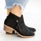 Natalie Bottes Femme en Cuir – Bottes Élégantes avec Soutien de Voûte et Confort Durable