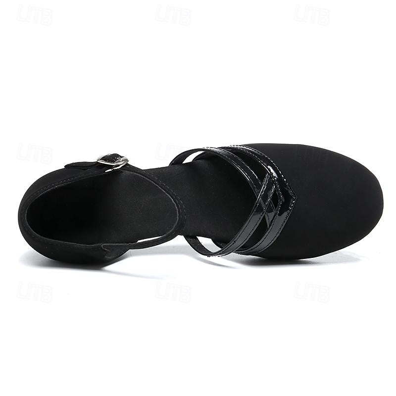 Ella Women's Dance Shoes – Latin and Ballroom Sandals with Stable Heel and Optimal Comfort