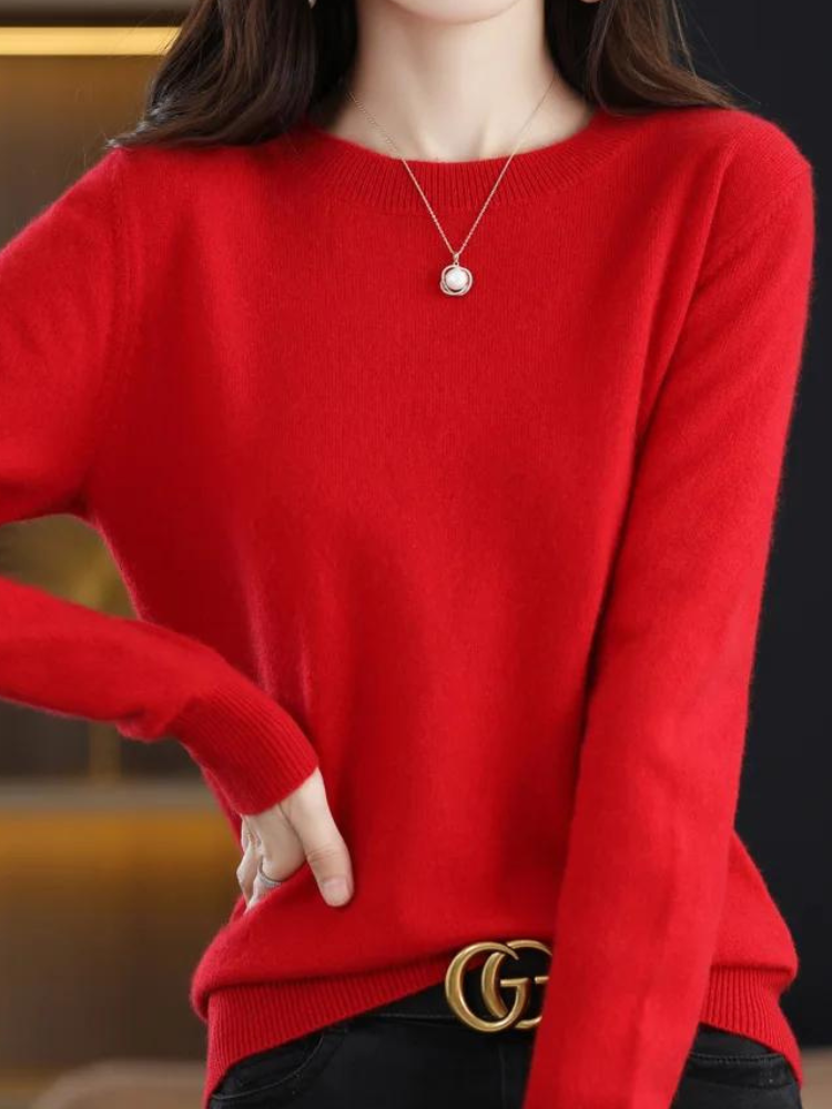 Viviane Women's Knitted Jumper – Soft Knit with an Elegant Cut & Timeless Style