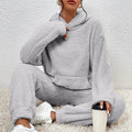 Sarah Women's Set – Soft Fleece Pyjama Set with Hoodie & Loose Trousers for Winter