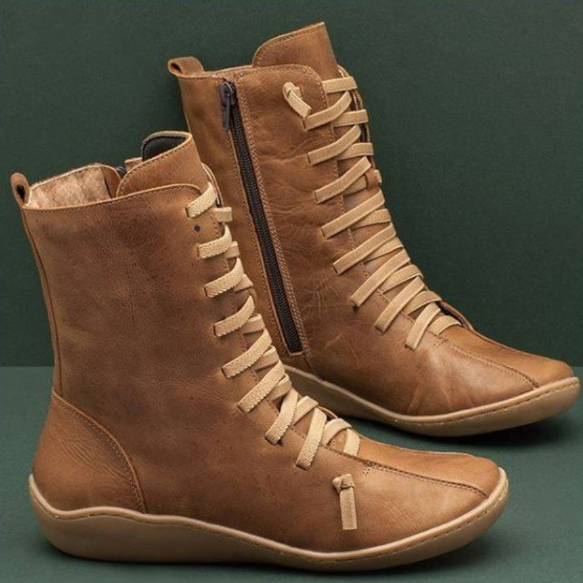 Zephyra Bottes Femme – Bottines Artisanales Élégantes avec Semelle Antidérapante et Confort Durable