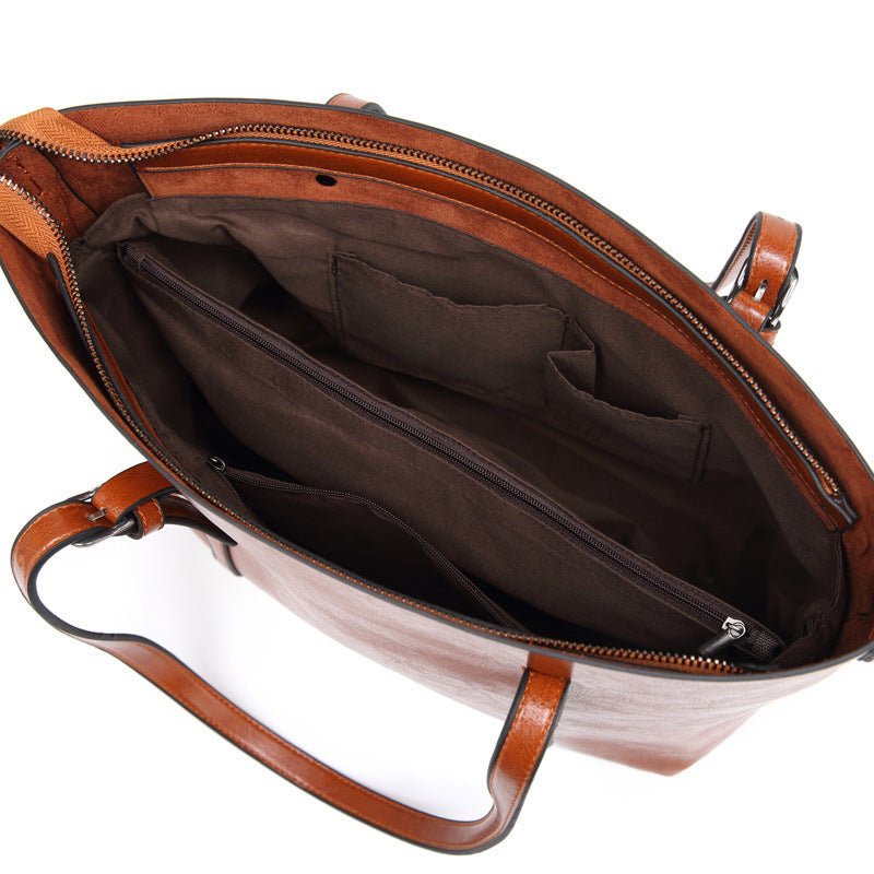 Madison Women's Tote Bag - Large Elegant Leather Bag with Ample Capacity for Work