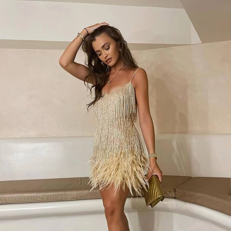 Charlotte Women's Cocktail Dress – Elegant Sequin Bodycon Dress for Evenings and Events