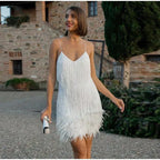 Charlotte Robe de Cocktail Femme – Robe Ajustée à Paillettes Élégante pour Soirées et Événements