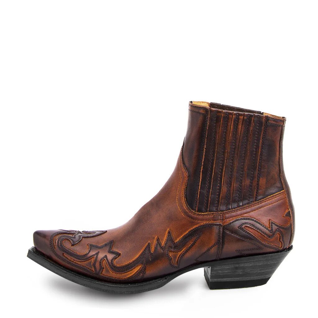 Winona Stivali Cowboy in Pelle – Stivali Western Autentici con Ricami Eleganti e Comfort Duraturo