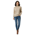 Kimberly Pull Col Roulé Femme – Pull en Cachemire Doux à Coupe Ajustée et Élégante