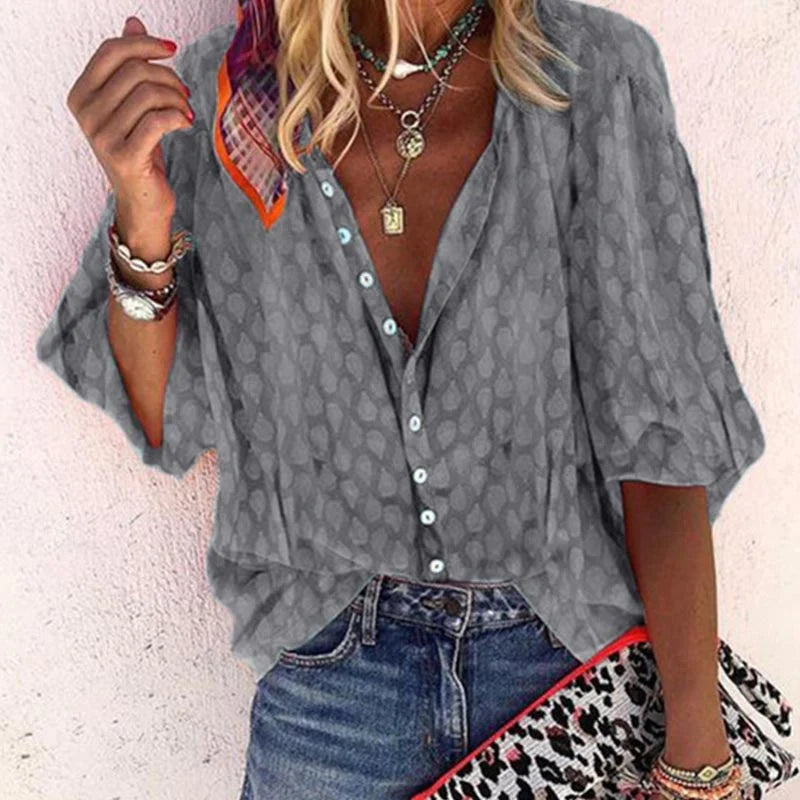 Ashley Blouse d'Été Femme – Chemise Légère et Respirante avec Coupe Élégante