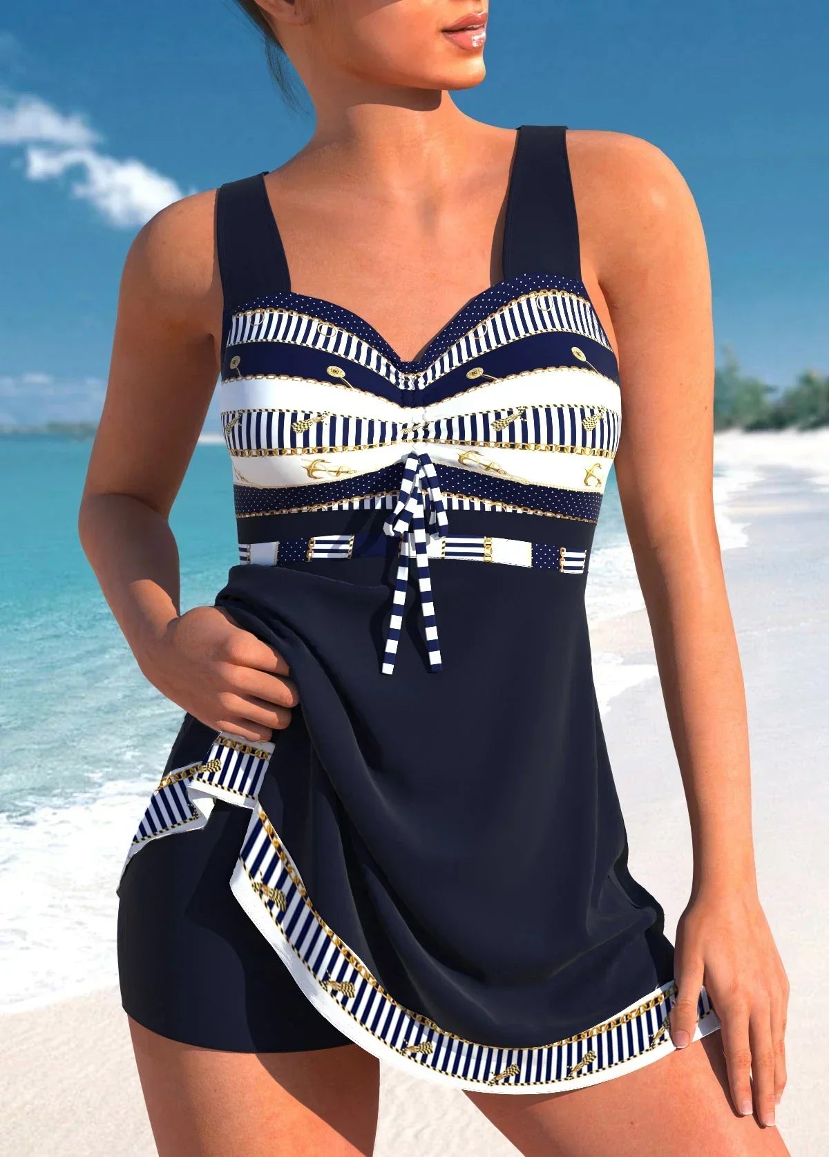 Corinne Maillot de Bain Femme – Maillot Une Pièce Élégant avec Coupe Flatteuse et Confort Optimal
